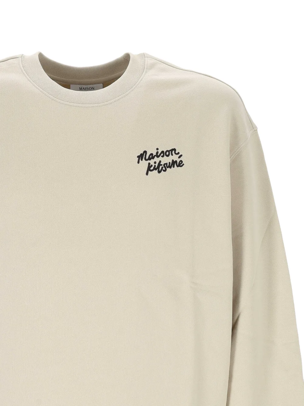  Maison Kitsuné Logo-detail Sweatshirt - Neutrals 