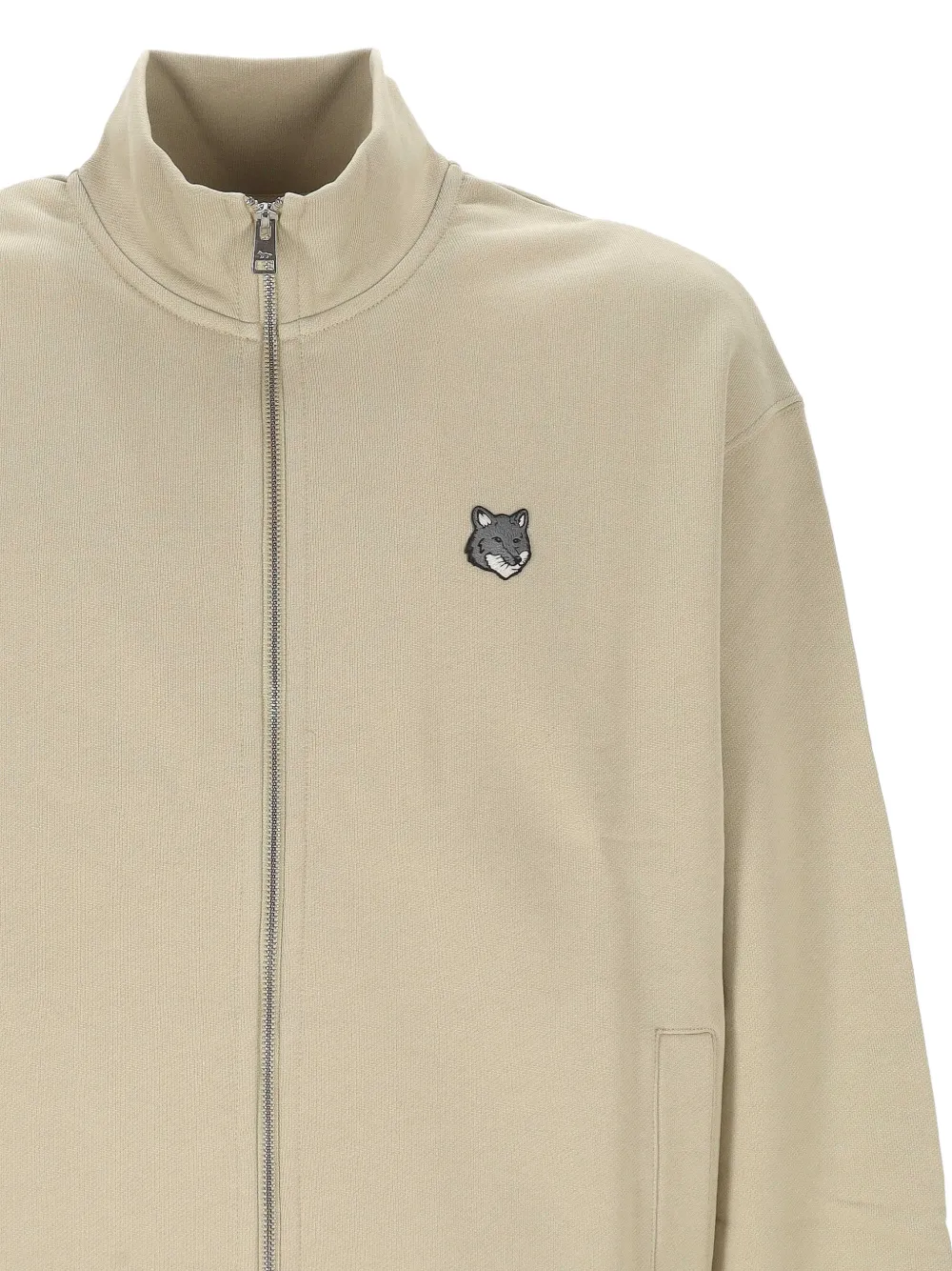 Zip Fox Patch Sweater