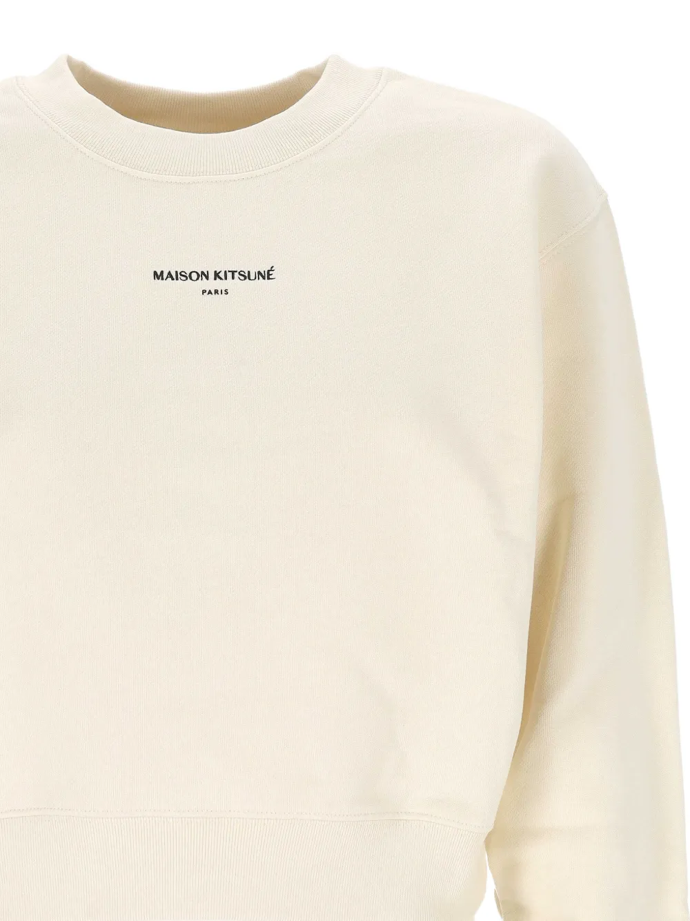 Maison Kitsuné Cropped sweater Beige