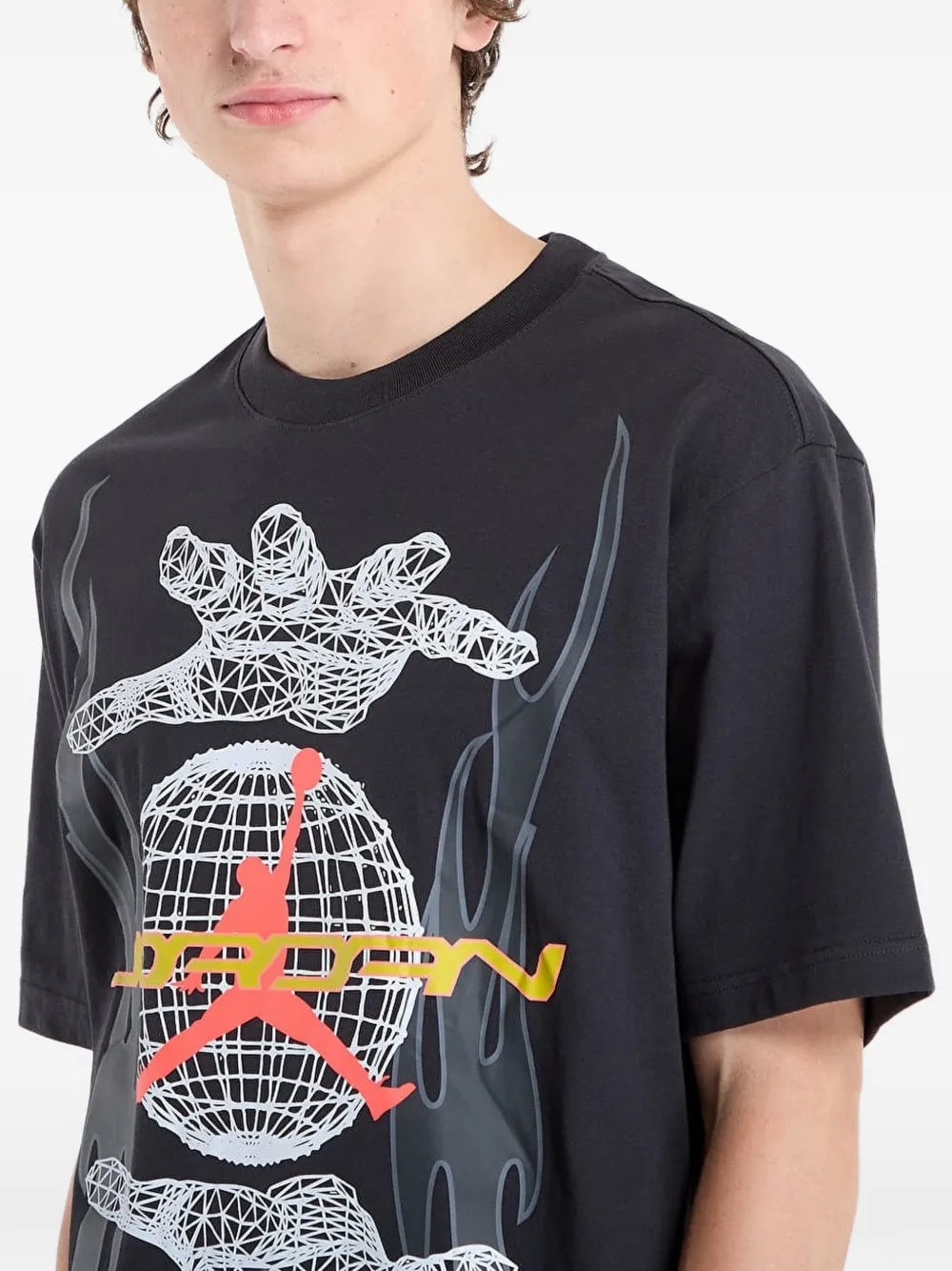 Jordan T-shirt met grafische print Zwart