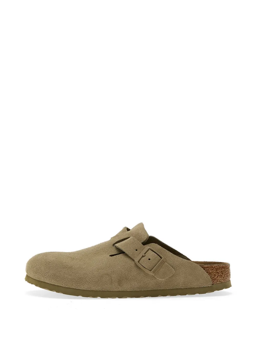 Birkenstock Boston suède muiltjes Beige