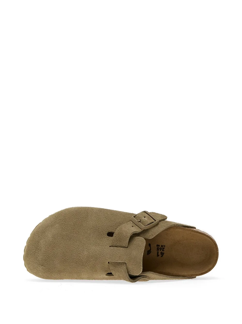 Birkenstock Boston suède muiltjes Beige