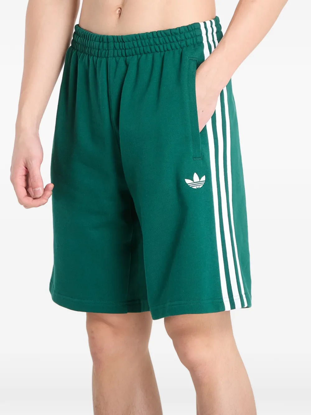 adidas Shorts met geborduurd logo Groen