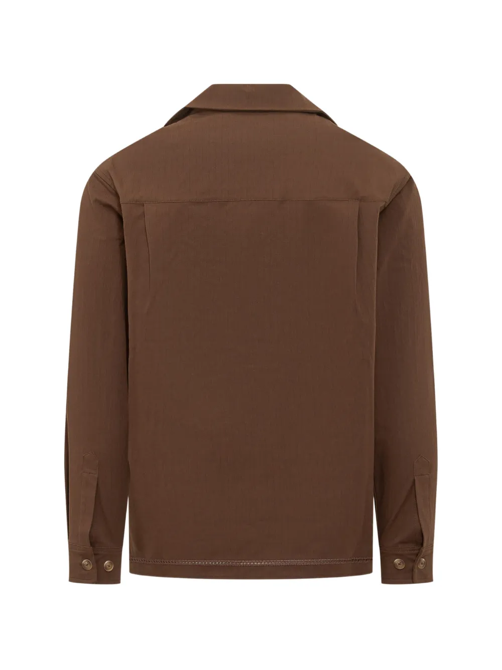 Drôle De Monsieur Overhemd met geborduurd logo Bruin