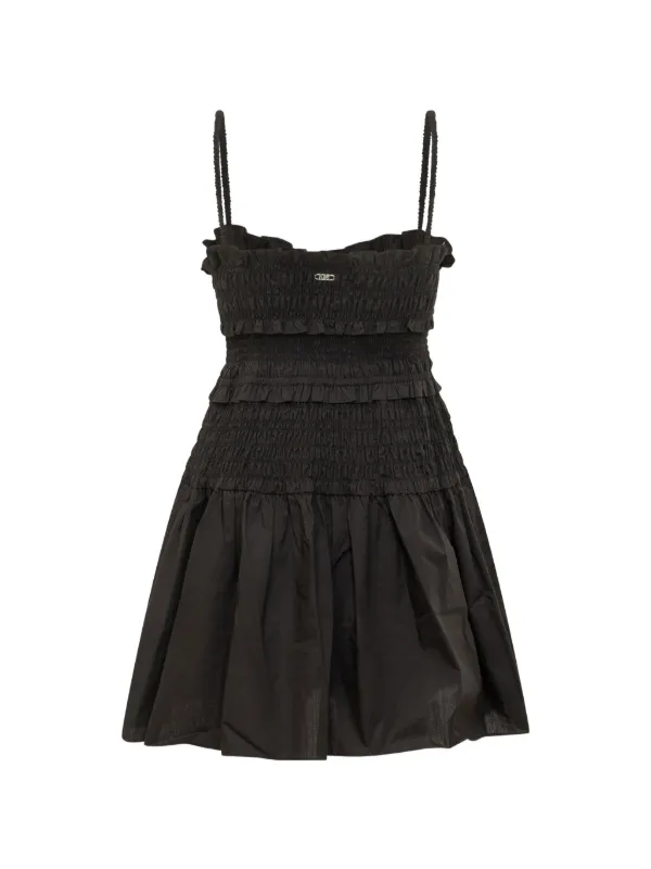Michael Michael Kors Smocked Mini Dress | Black | FARFETCH