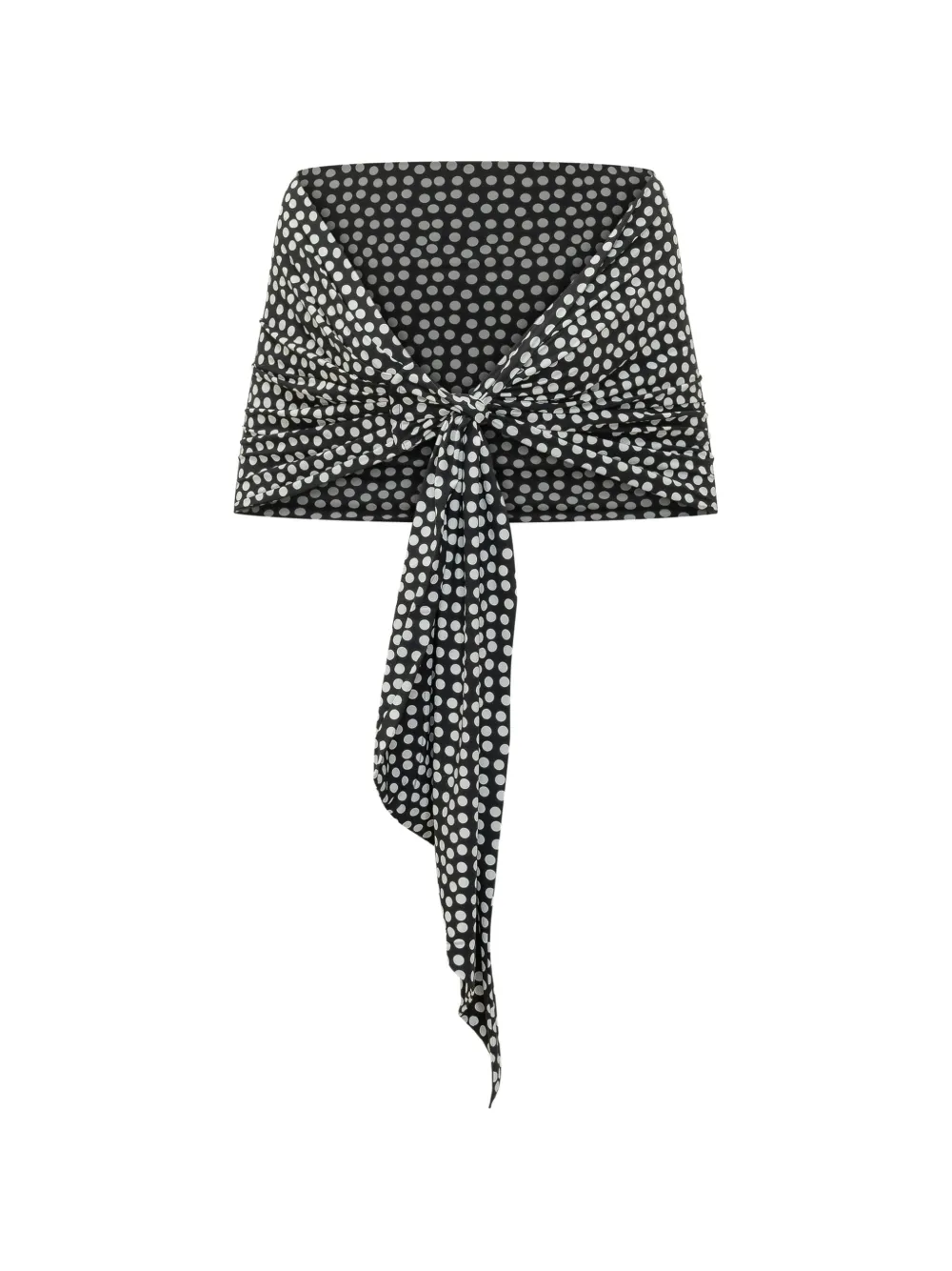 CHIARA BONI La Petite Robe polka-dot scarf - Nero