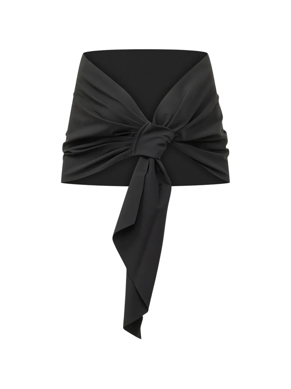 CHIARA BONI La Petite Robe Eva draped stole - Nero