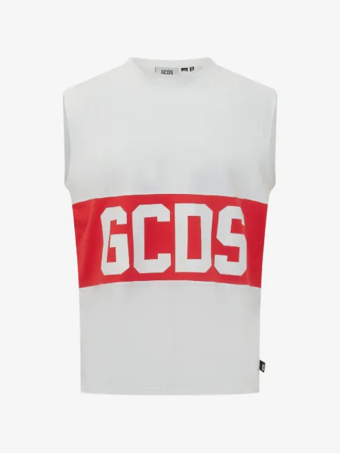 GCDS logo sleeveless T-shirt