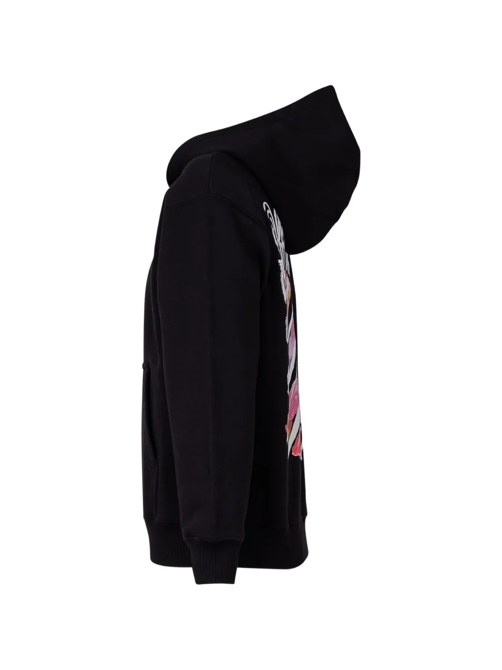  Off-white Kids Hoodie à Imprimé Graphique - Noir 