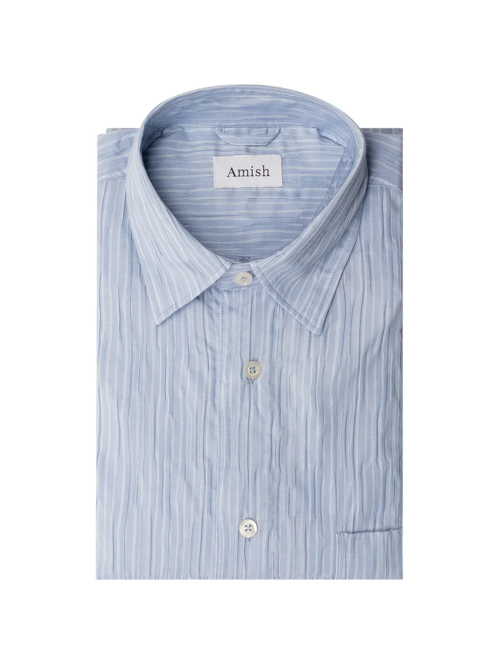 AMISH striped shirt - Blu