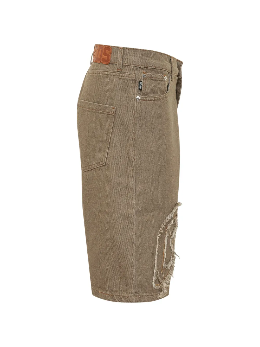 GCDS Shorts met logo Beige