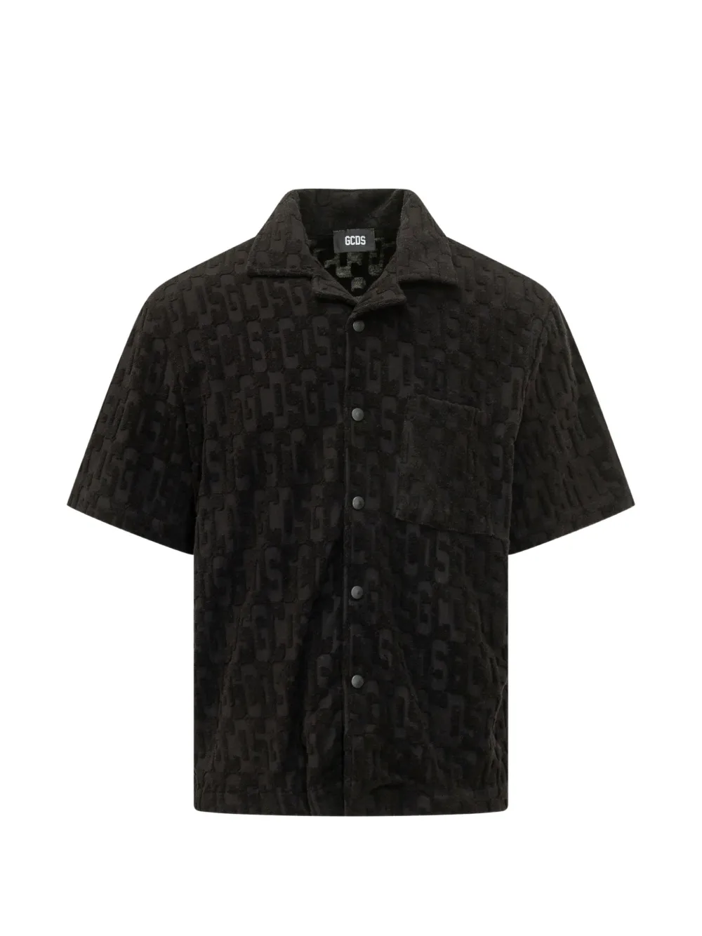 GCDS terry bowling shirt - Nero