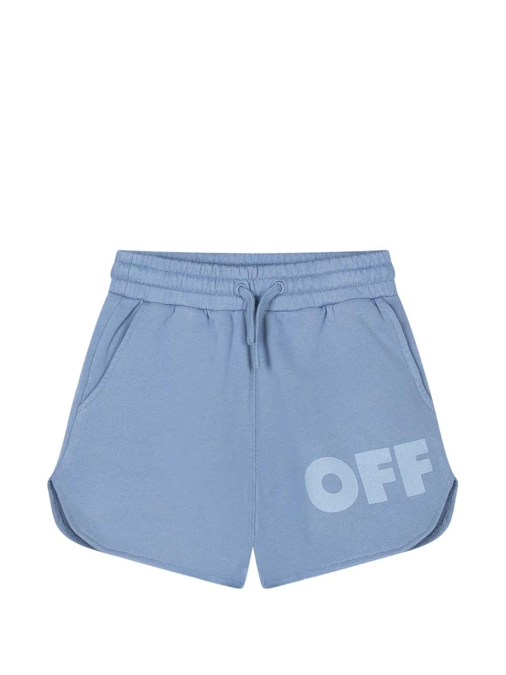 Off-White Kids logo-printed shorts - Blu