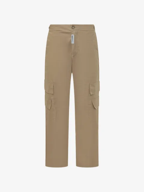 GCDS logo-patch cargo trousers