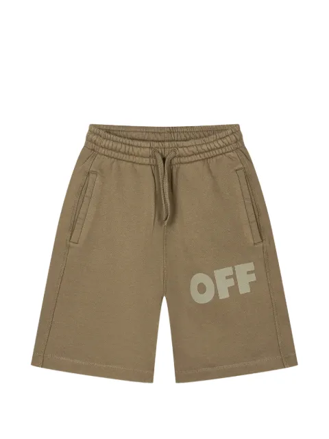 Off-White Kids pantalones cortos con logo estampado