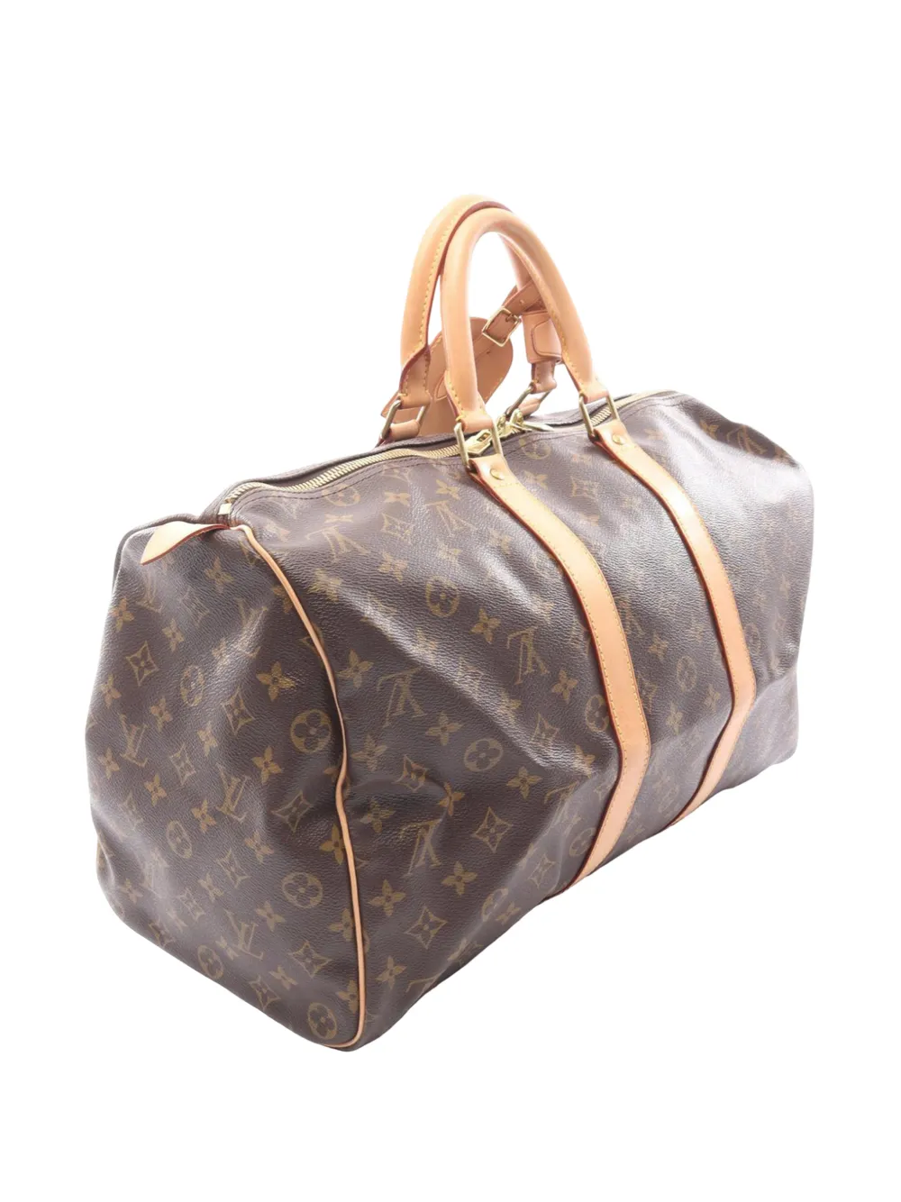 Louis Vuitton Pre-owned 2003 Monogram Keepall 45 Travel Bag in Brown, view 3