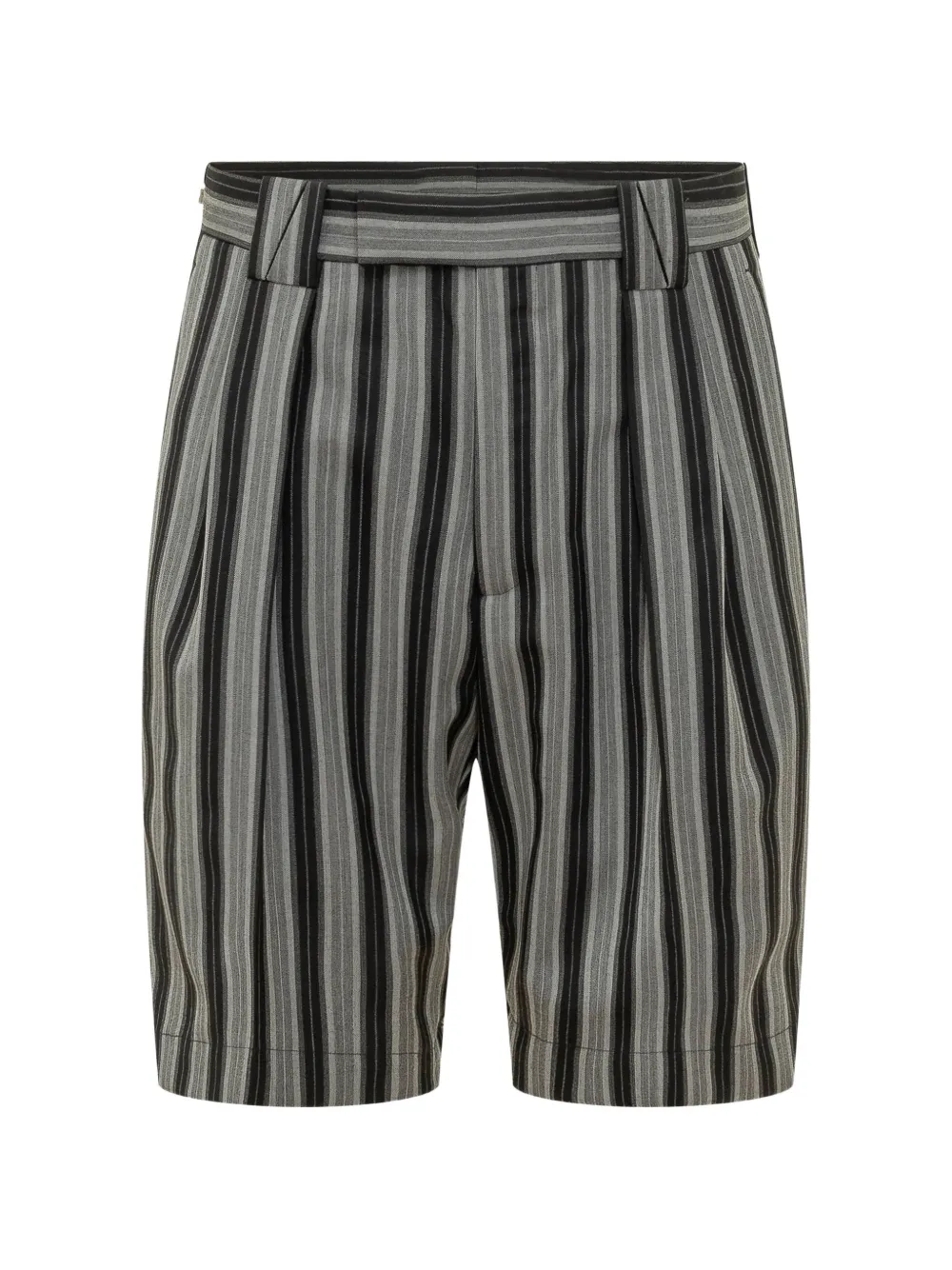 Versace striped formal shorts - Nero