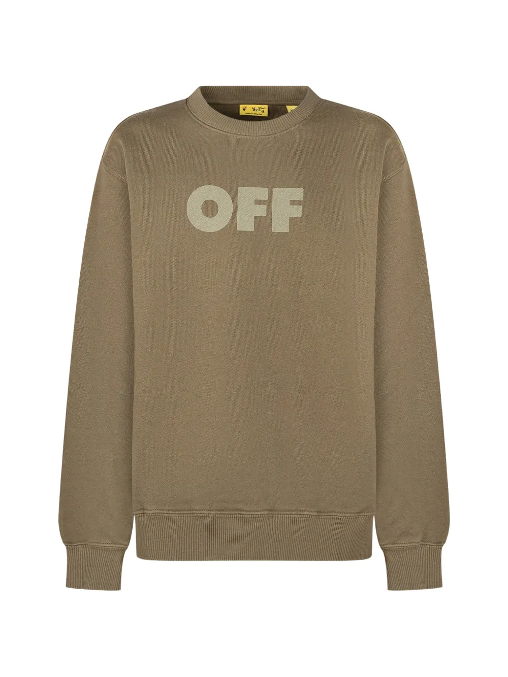 Off-White Kids crew-neck sweatshirt - Verde