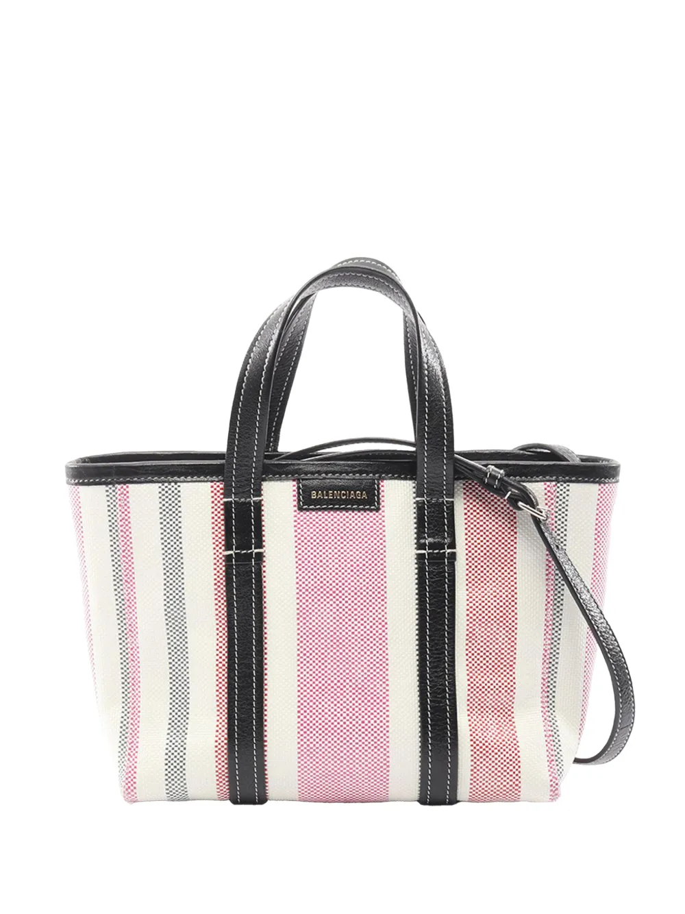 Balenciaga Pre-Owned 2010-2026 Small Canvas Barbes East-West Tote satchel - Bianco