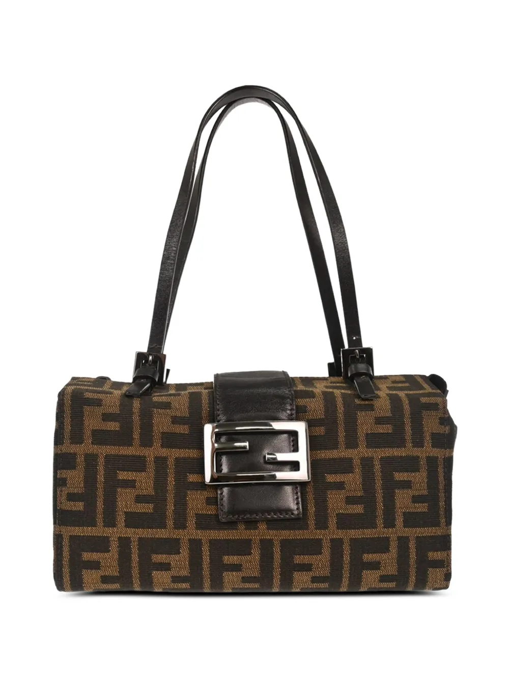 Fendi Pre-Owned 2002 zucca-monogram shoulder bag - Marrone