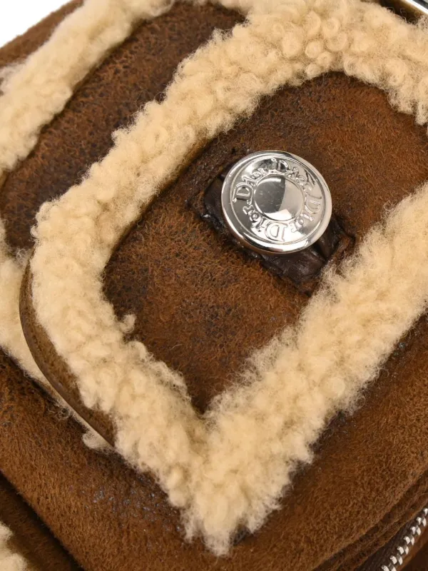 【ヴィンテージ 】DIOR ファーハンドバッグ 美品 Christian Dior Pre-Owned 2005 Shearling Shoulder Bag | Brown