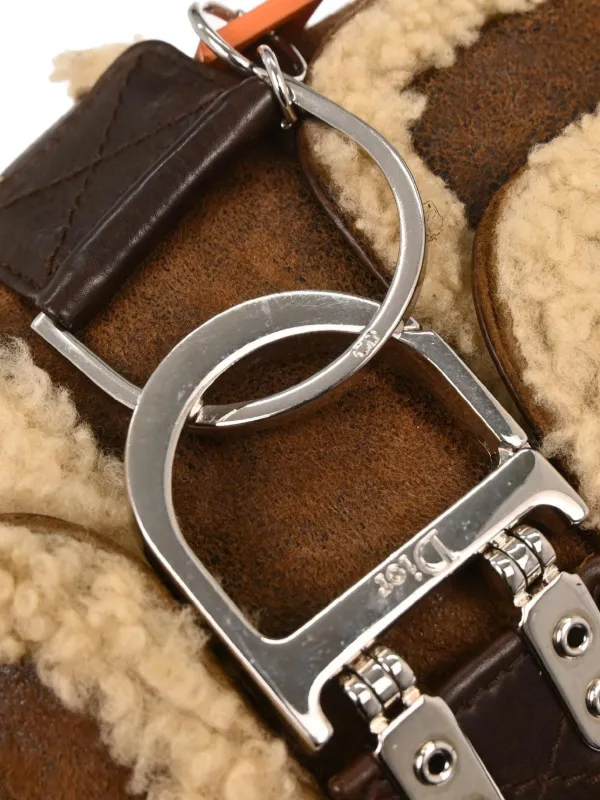 Christian Dior Pre-Owned 2005 Shearling Shoulder Bag | Brown