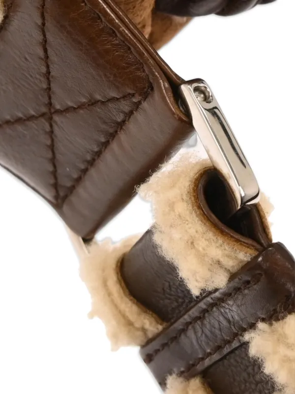 Christian Dior Pre-Owned 2005 Shearling Shoulder Bag | Brown