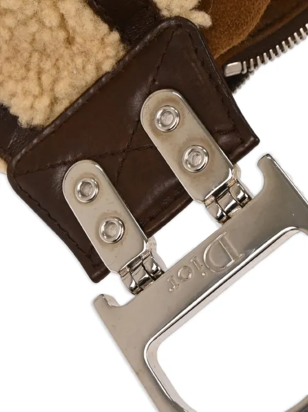 【ヴィンテージ 】DIOR ファーハンドバッグ 美品 Christian Dior Pre-Owned 2005 Shearling Shoulder Bag | Brown