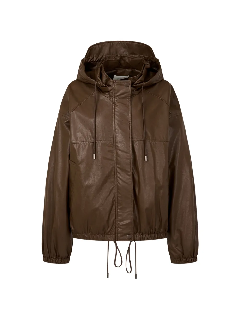 TOMBOY hooded puffer jacket - Brown