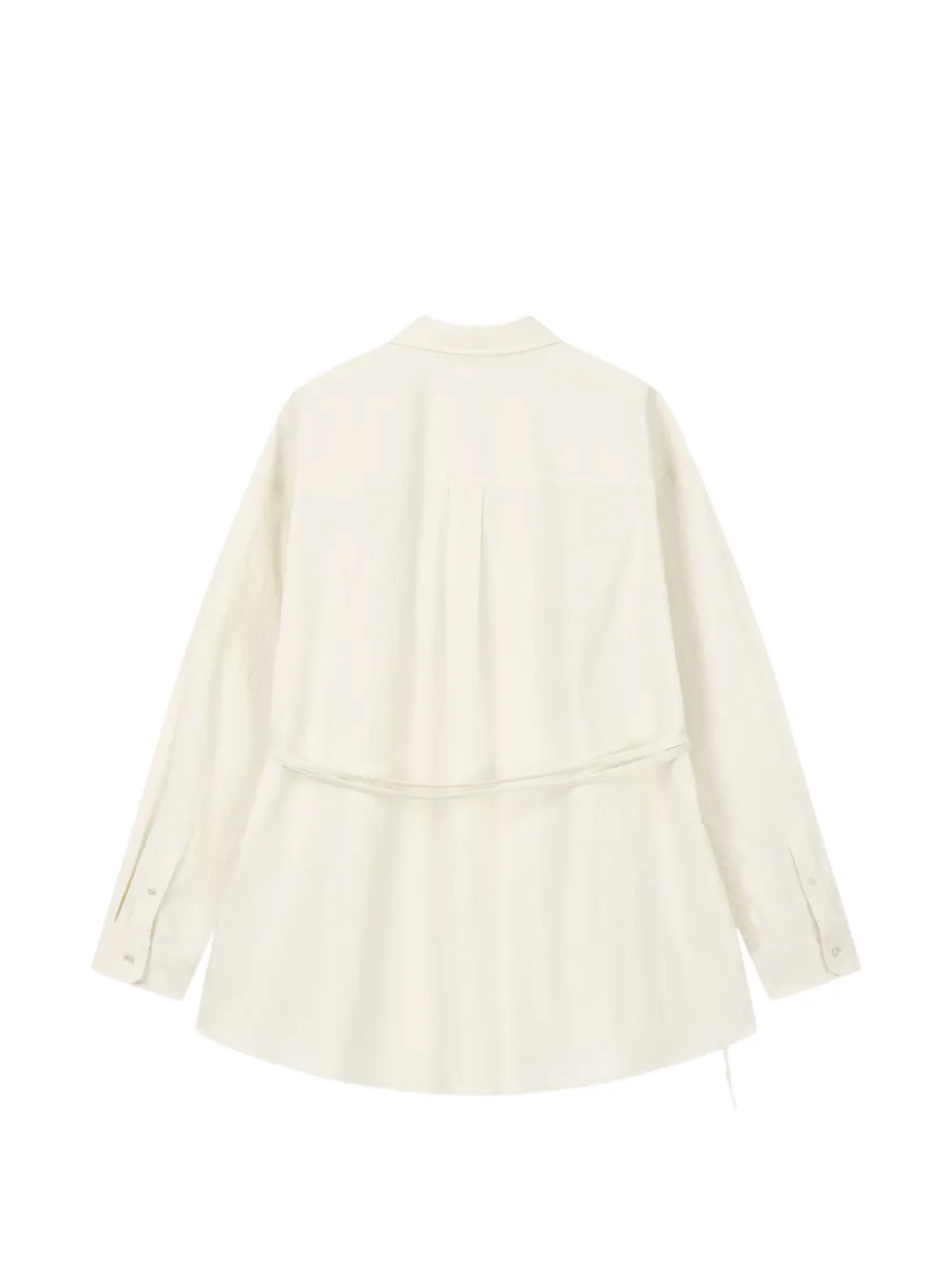  Tomboy Waist-tie Shirt - Neutrals 