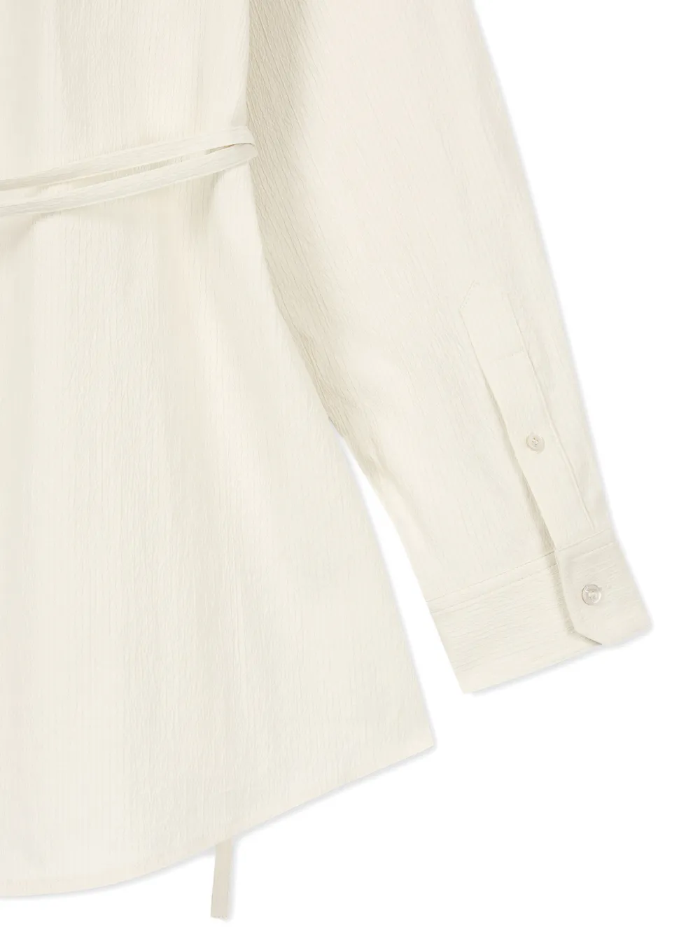 TOMBOY Blouse met gestrikte taille Beige