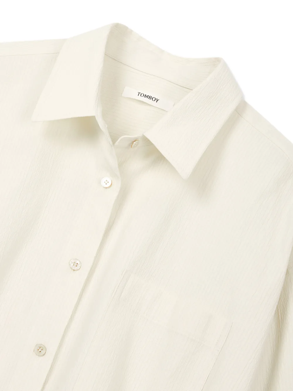  Tomboy Waist-tie Shirt - Neutrals 