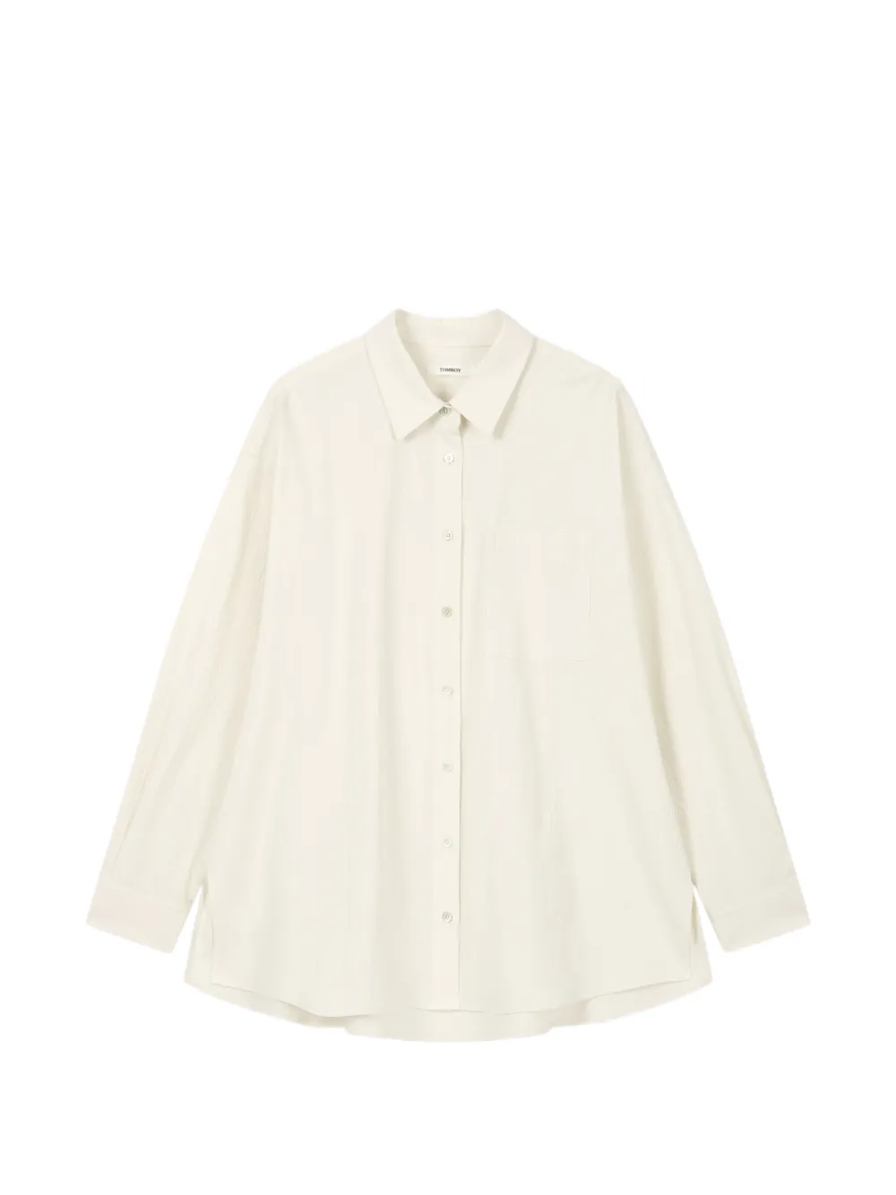 TOMBOY Blouse met gestrikte taille Beige