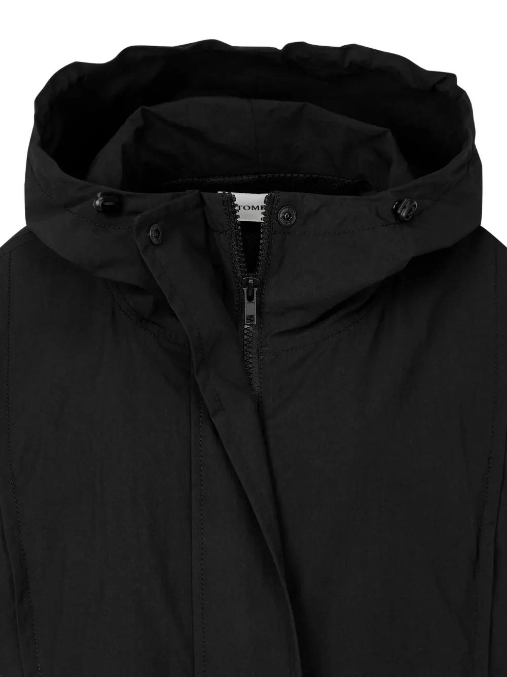  Tomboy Hooded Bomber Jacket - Black 
