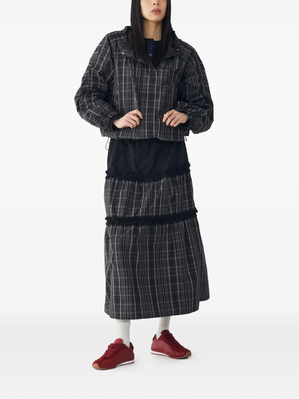 TOMBOY Jack met capuchon Zwart