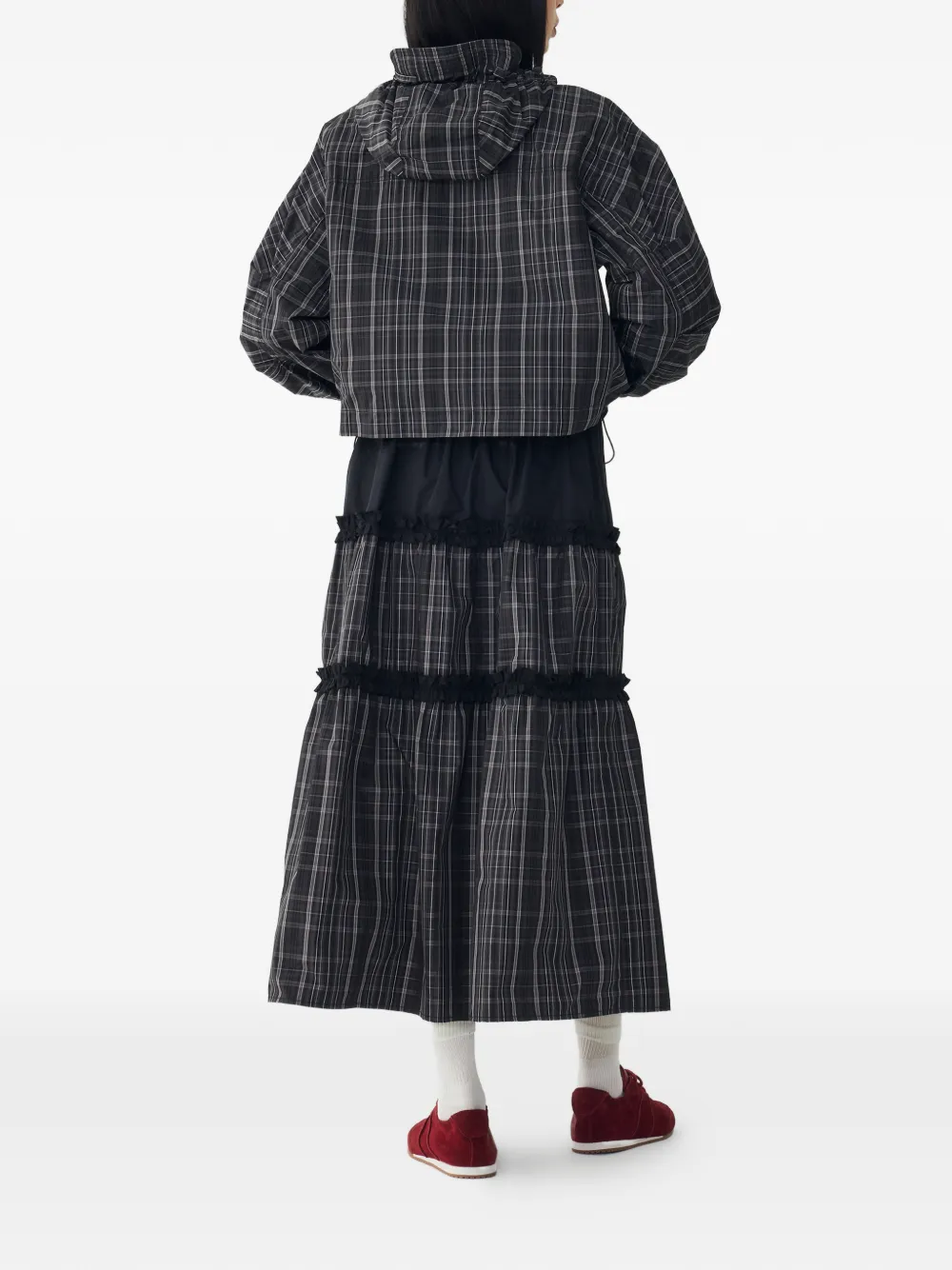 Check Hooded Jacket