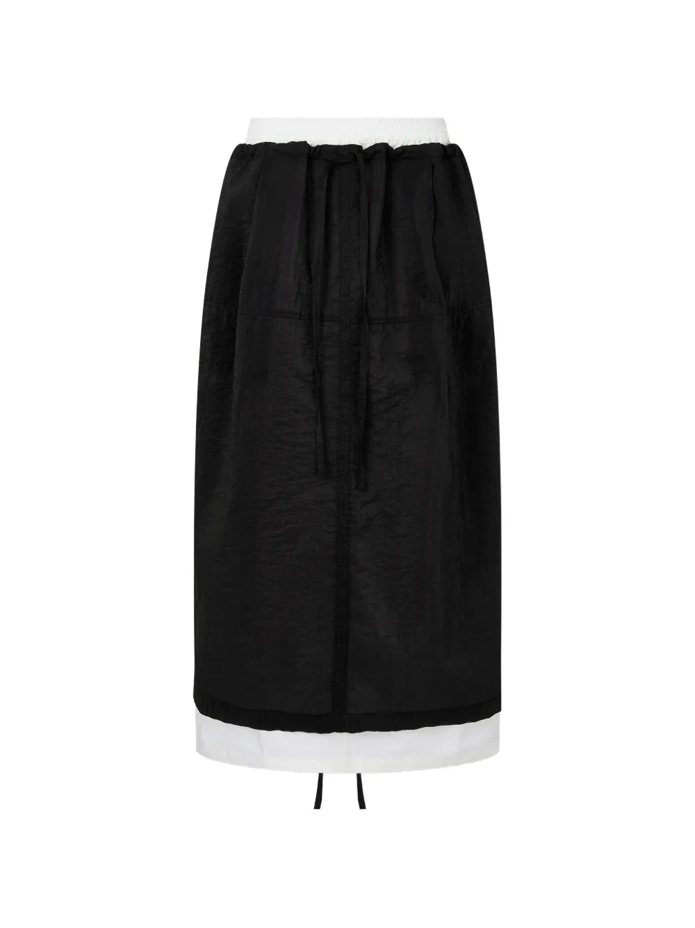 TOMBOY Rok met elastische details Zwart