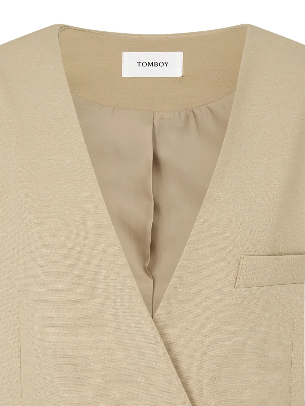 TOMBOY Blazer met enkele knoop Beige