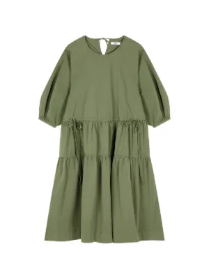 AMI Paris short-sleeve Cotton Midi Dress | Green | FARFETCH JO AMI Paris short-sleeve Cotton Midi Dress | Green | FARFETCH JO