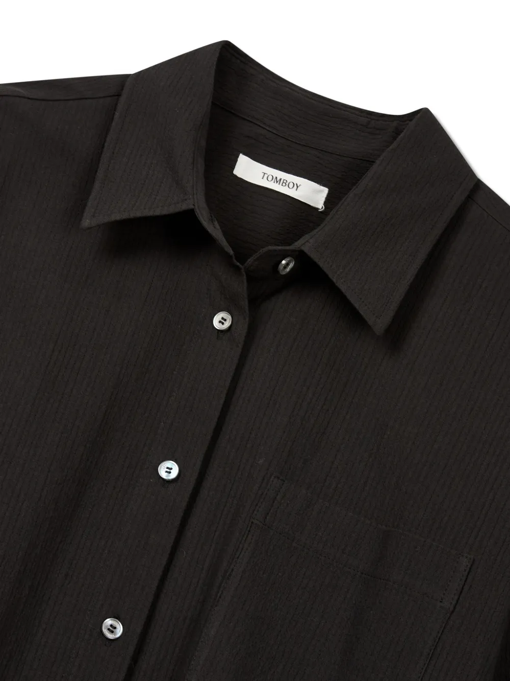 TOMBOY Blouse met gestrikte taille Zwart