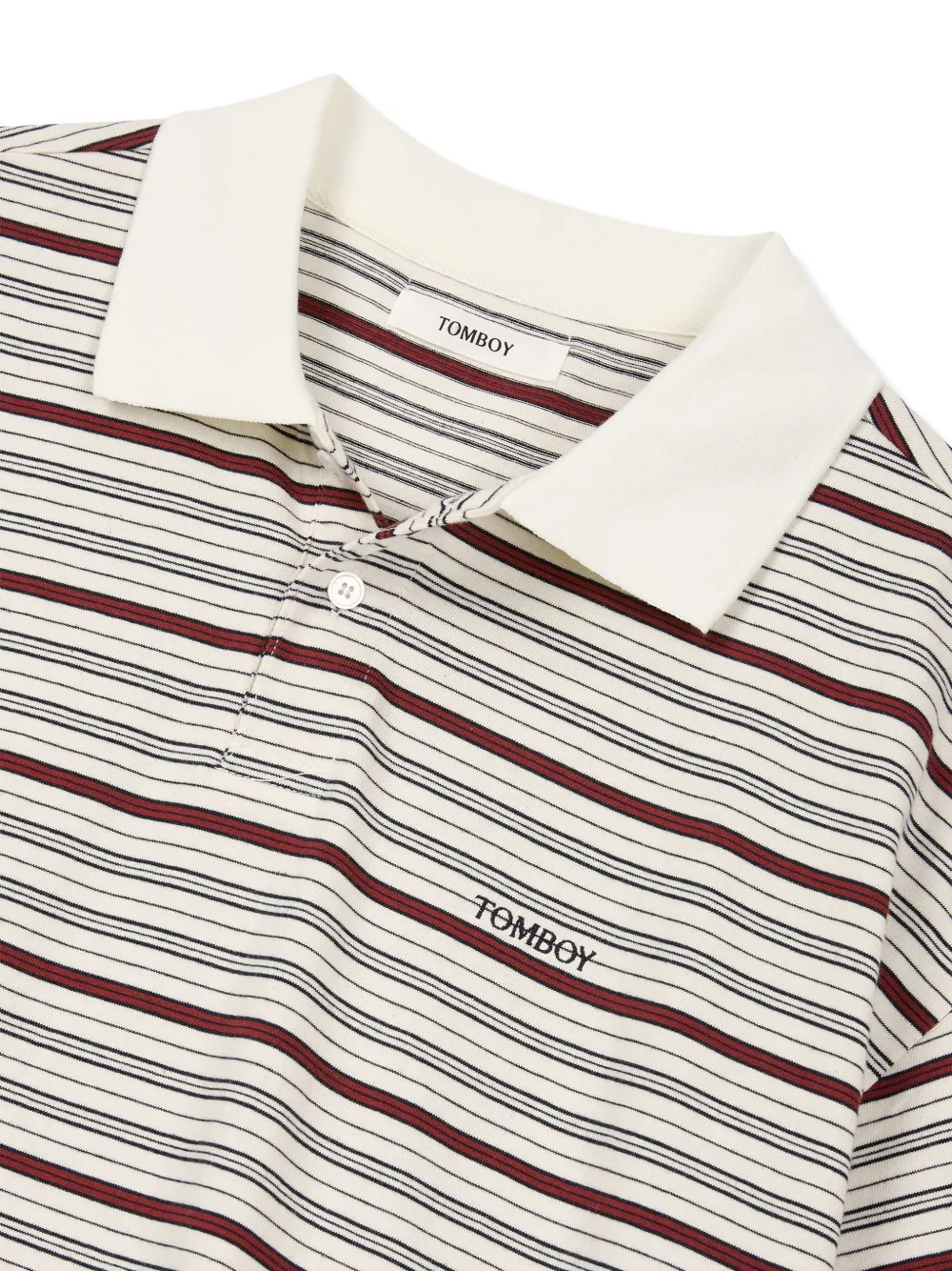 TOMBOY Gestreept poloshirt Wit