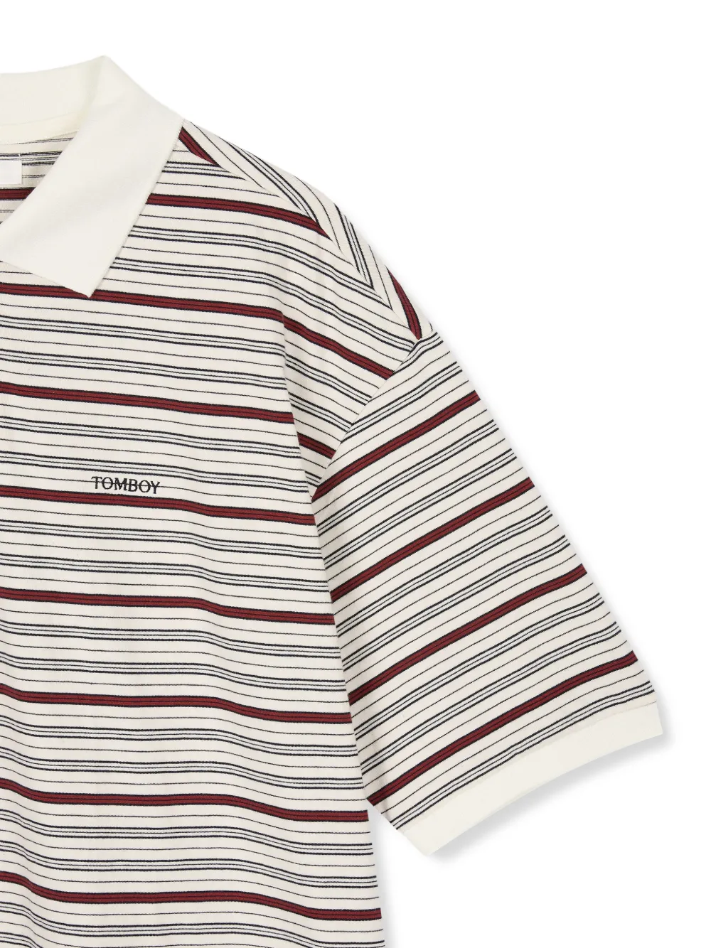 TOMBOY Gestreept poloshirt Wit