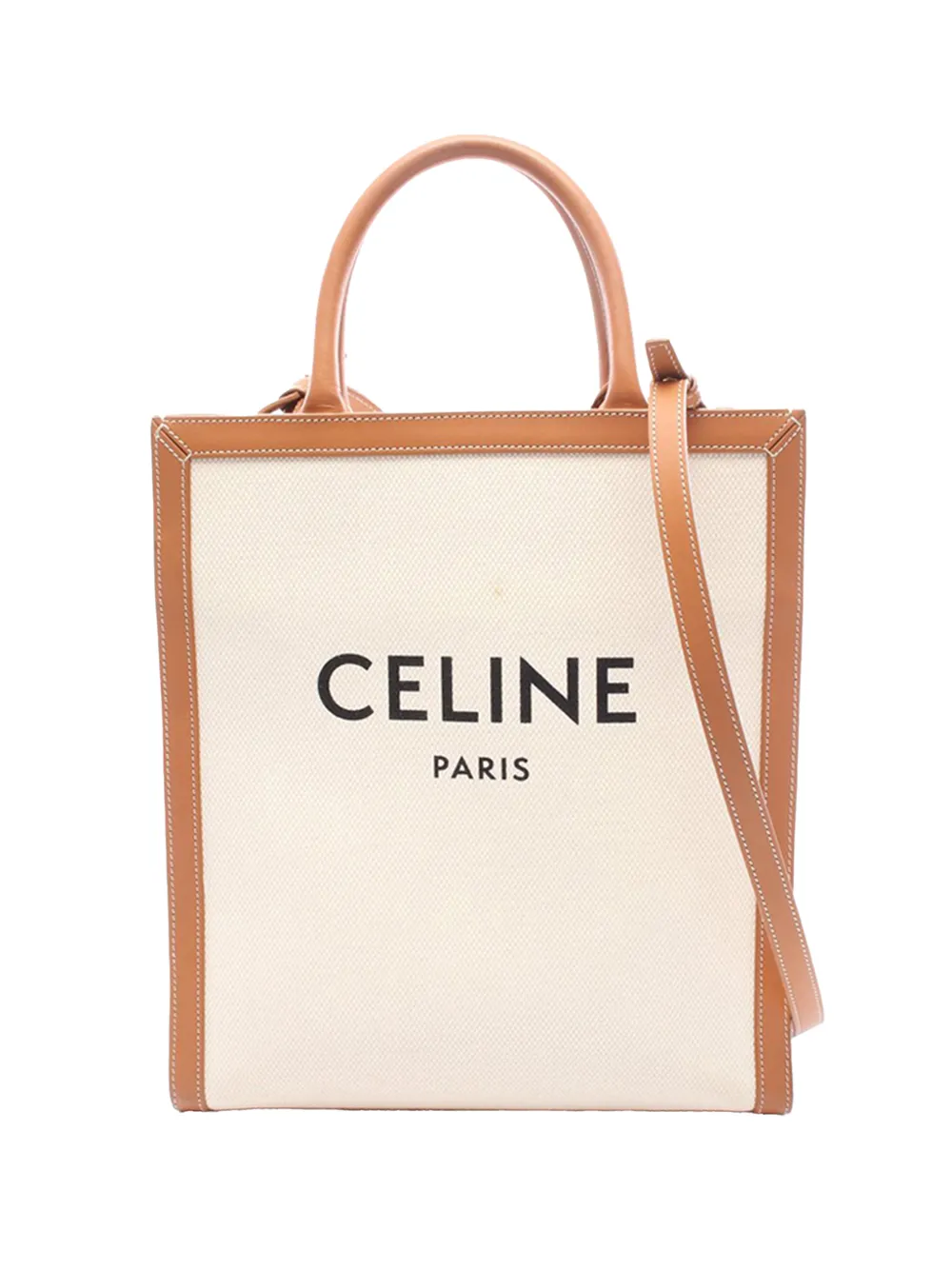 Celine Pre-Owned 2010-2026 Small Canvas Vertical Cabas satchel - Brown