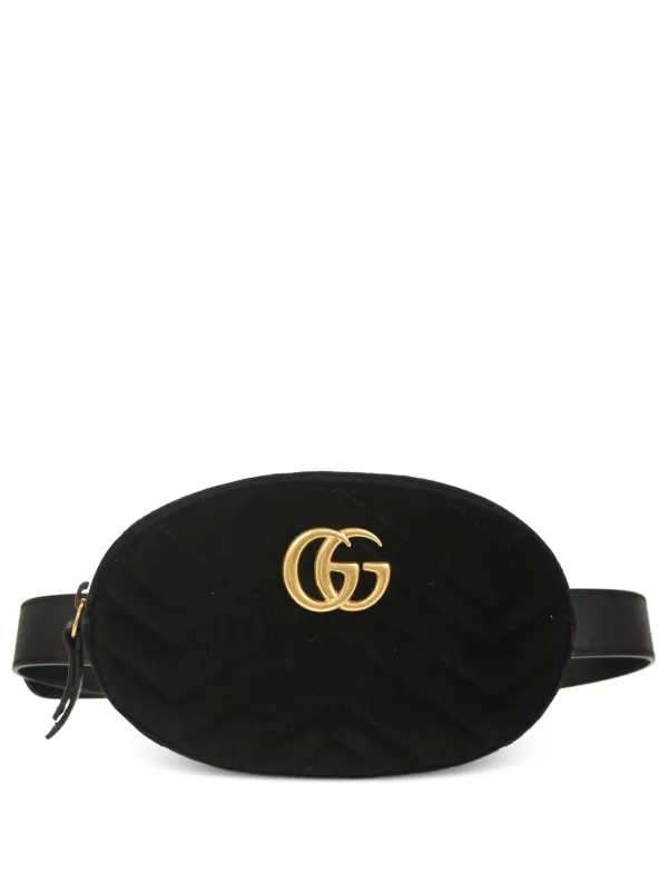 Gucci Pre-owned 2010s GG Marmont Belt Bag in Black