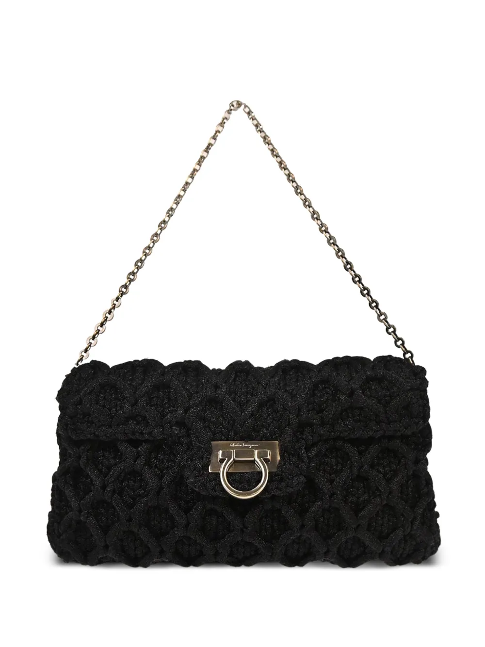 Ferragamo Pre-Owned 2010s Gancini shoulder bag - Nero