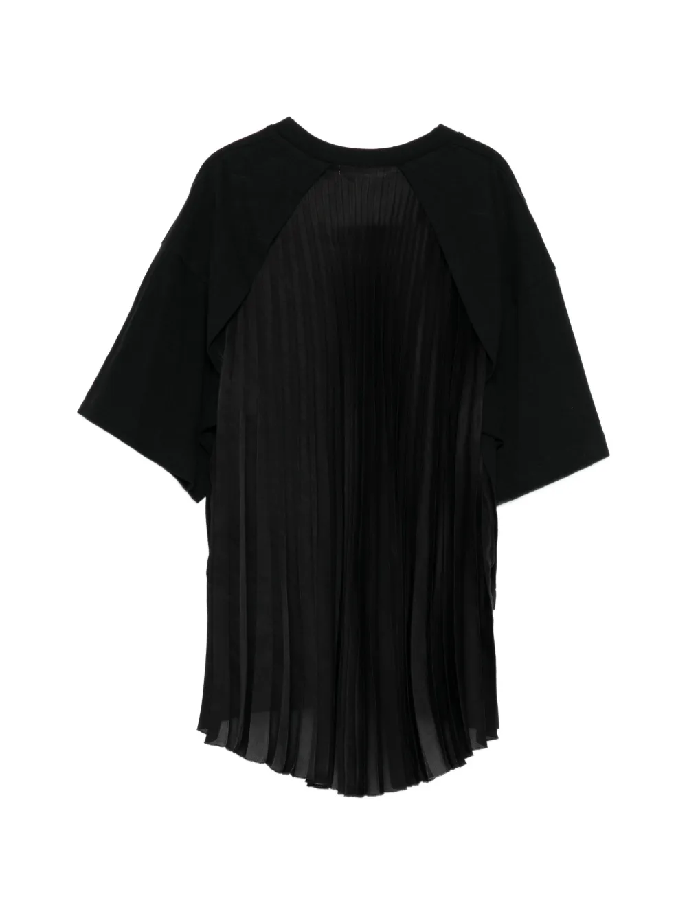 Undercover T-shirt met vlakken en plooien Zwart