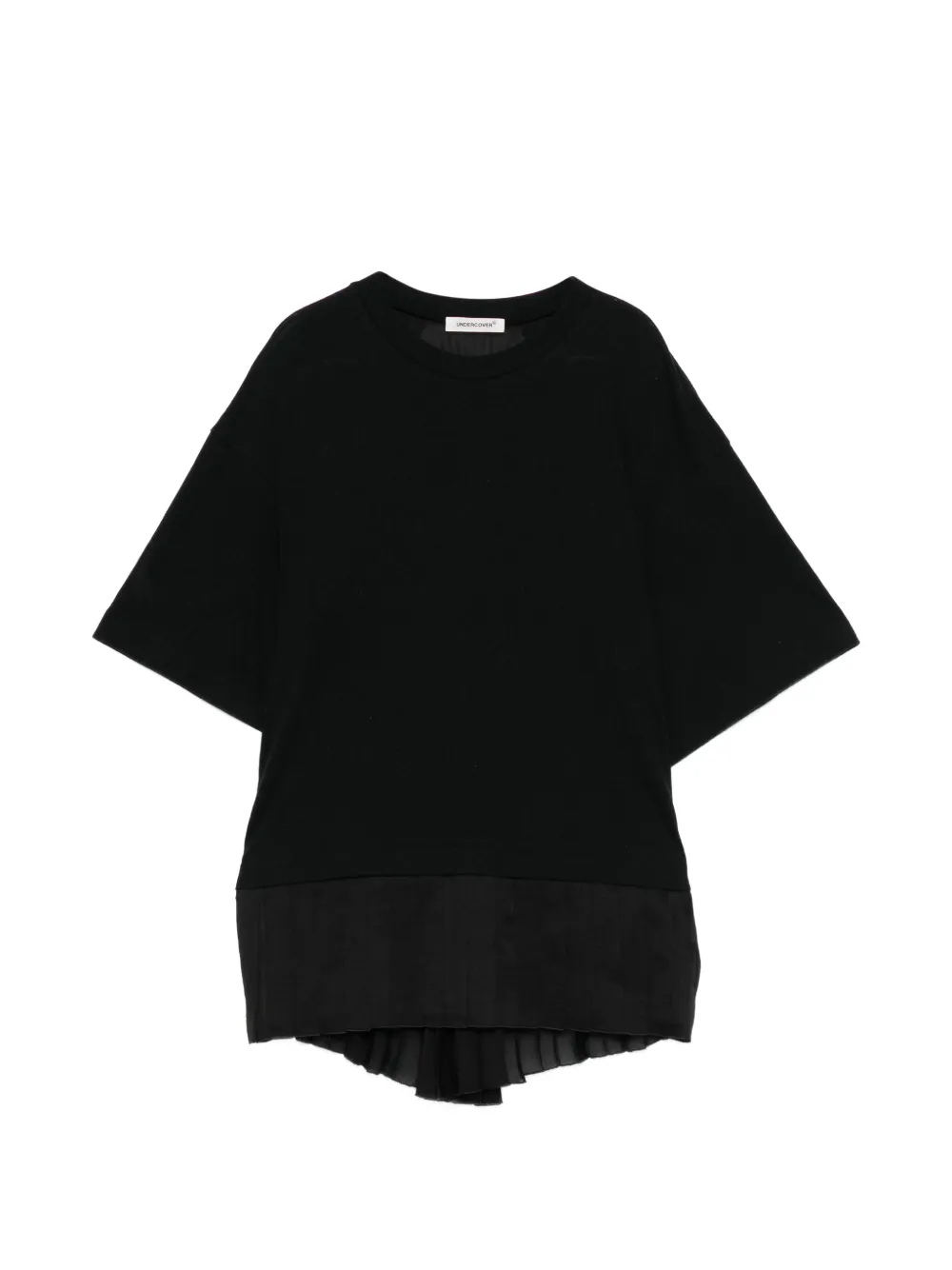 Undercover T-shirt plissettata - Nero