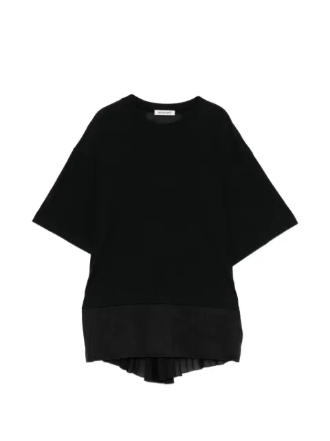 Undercover pleated panelled T-shirt