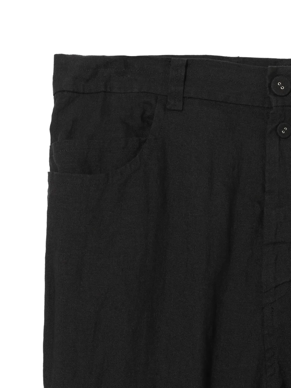 Undercover Regular-fit linnen broek Zwart