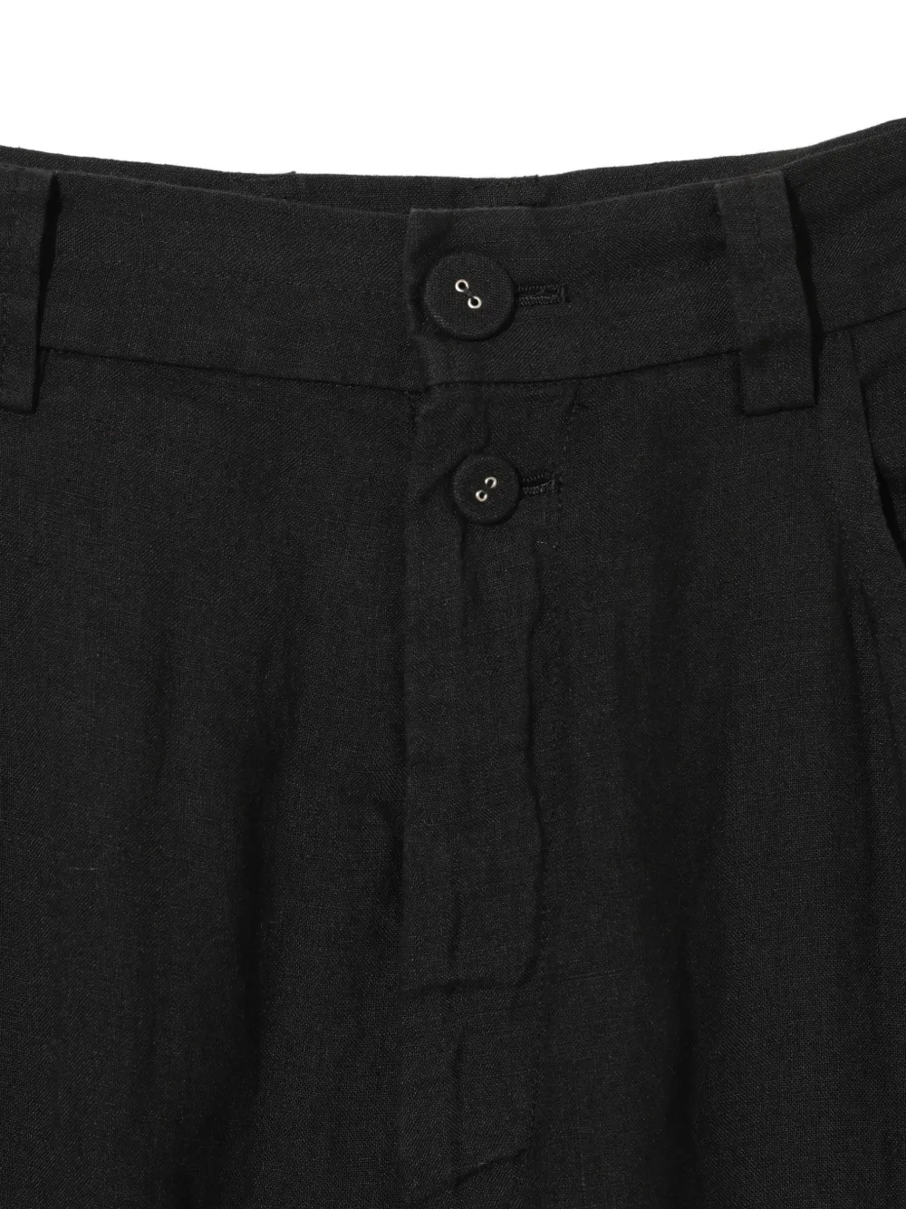 Undercover Regular-fit linnen broek Zwart